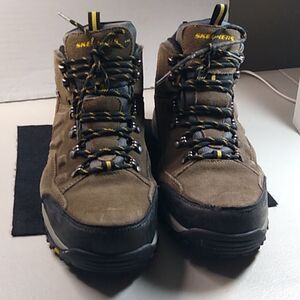 Skechers Leather/synthetic Upper Waterproof Lace Up Men's Boots Country
